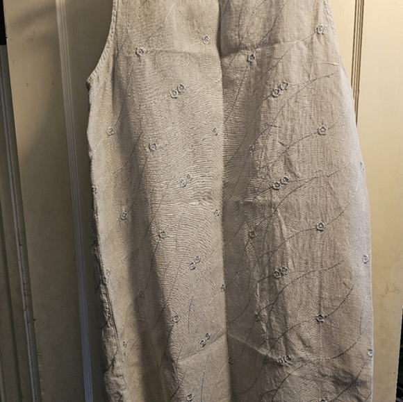 Linen, vintage‎ lilac 100 percent linen dress/shift - Picture 8 of 11